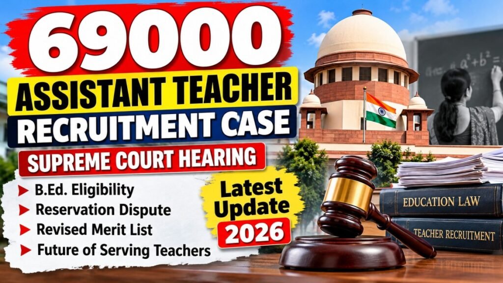 69000 Assistant Teacher Recruitment Case: Supreme Court Hearing, B.Ed. Candidates and Latest Update 2026