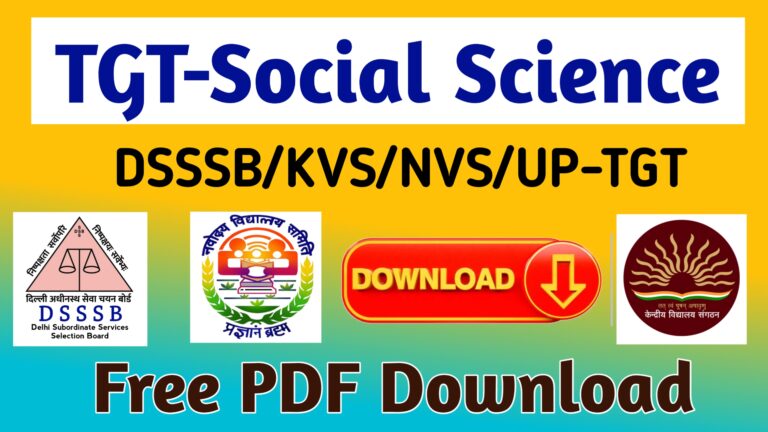 tgt social science notes and Study material download pdf