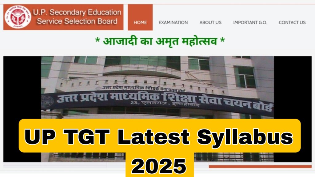 Up tgt latest syllabus