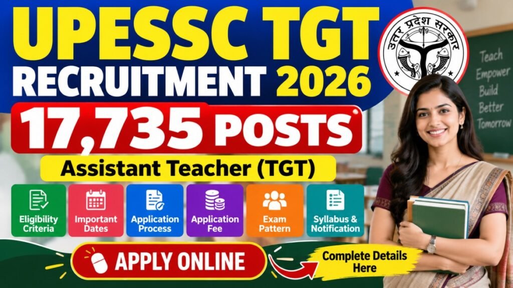 UPESSC TGT Recruitment 2026: Apply Online for 17,735 Posts